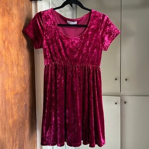 Burgundy dress